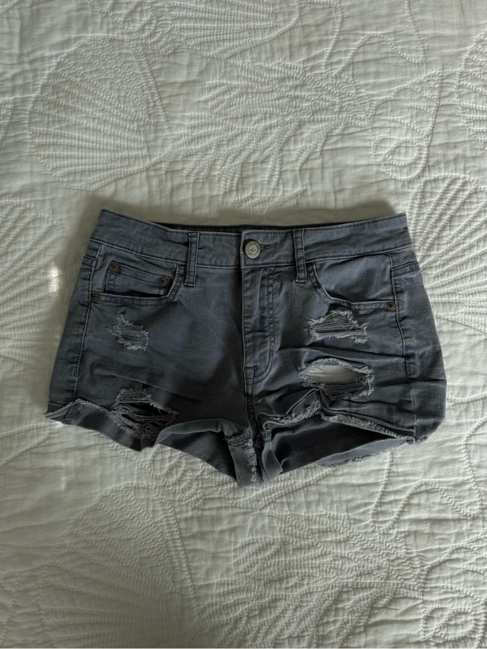 Aeropostale Gray Jean Shorts